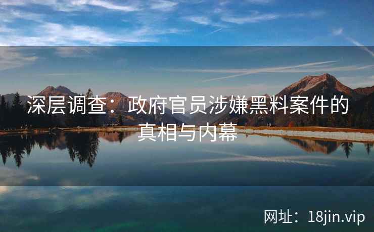 深层调查：政府官员涉嫌黑料案件的真相与内幕
