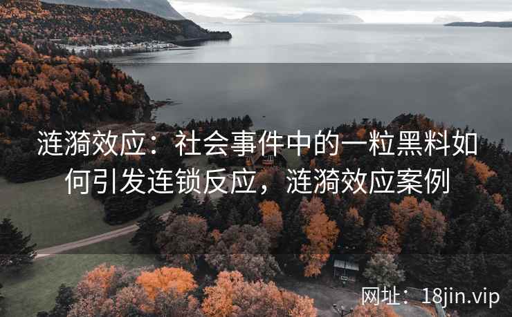 涟漪效应：社会事件中的一粒黑料如何引发连锁反应，涟漪效应案例