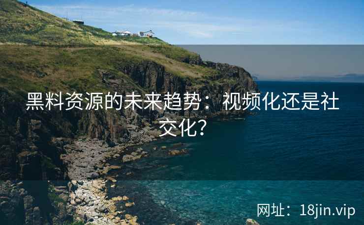 黑料资源的未来趋势：视频化还是社交化？