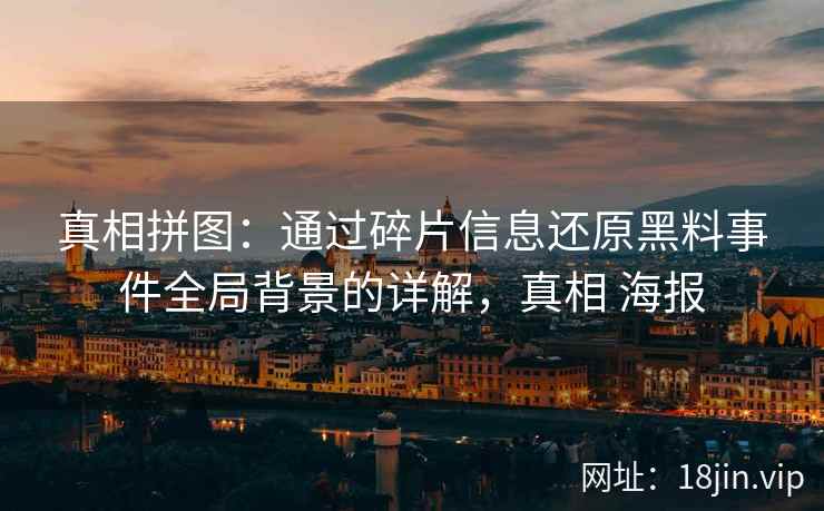 真相拼图：通过碎片信息还原黑料事件全局背景的详解，真相 海报