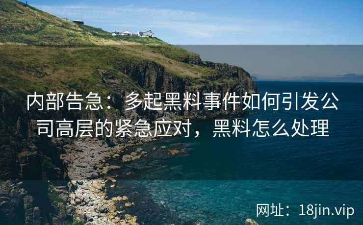 内部告急：多起黑料事件如何引发公司高层的紧急应对，黑料怎么处理